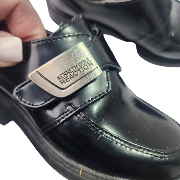 Kenneth Cole Reaction Black Leather Loafer Dress Shoe Boys Size 9M - Picture 8 of 12